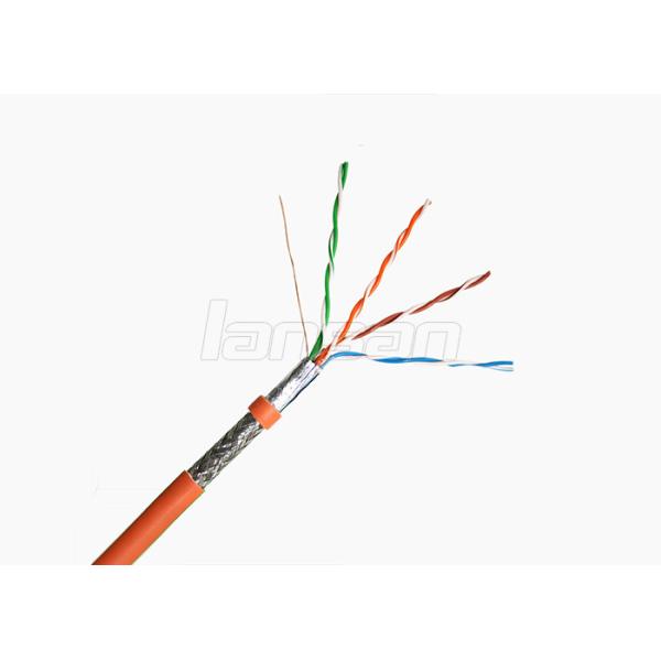 PVC SFTP ANATEL Cat5e Lan Cable 4 Pair Twisted 0.50 Solid Bare Copper AI Mylar