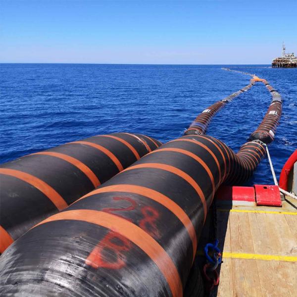 High Strength Dredging Pipeline Floating NBR Floating Hoses For Sediment Removal