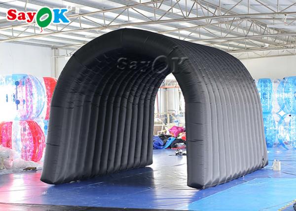 inflatable outdoor tent Portable Sterilization And Disinfection Chamber Channel Black Dome Shape In Public
