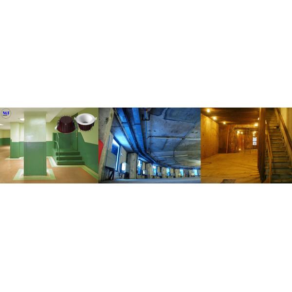 IP65 Waterproof High Power LED Down Light With Recessed Mount For Bathroom Warehouse Stairways