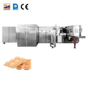 China PLC  Stainless Steel Waffle Basket Maker Waffle Biscuit Production Line With One Year Warranty on sale