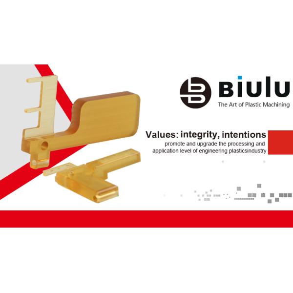 High Precision Custom PVDF Machining 0.01mm Tolerance Yellow Color Small Size