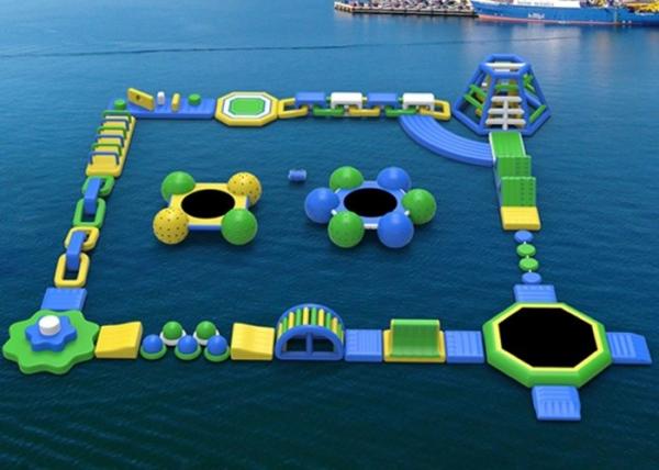 Exciting Backyard Inflatable Water Park Rentals , Blow Up Water Park For Adults