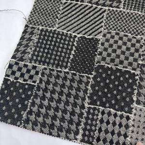 Wholesale Stunning Patchwork Jacquard Cloth Material Woven Denim Fabric 9.5 Oz from china suppliers