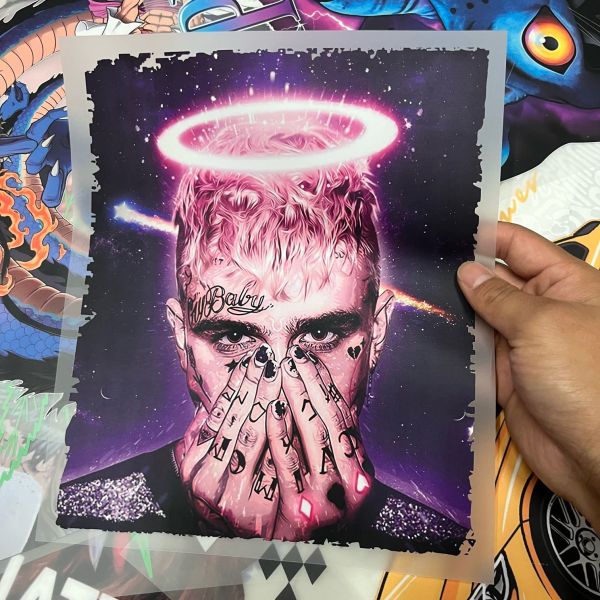 High-resolution printing machine washable high stretch DTF transfers and heat transfer stickers for custom garment decoration