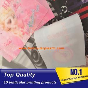 China Eco-friendly TPU material custom lenticular 3d poster lenticular fabric sheet stitch on garment shoes on sale