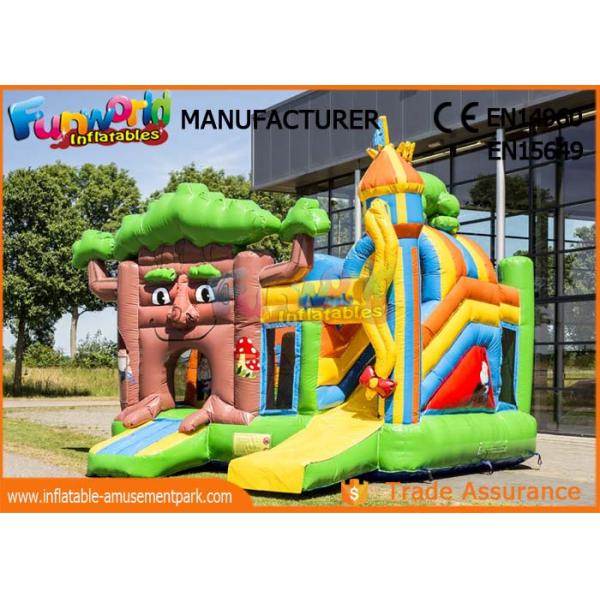 Multiplay Fairytale Inflatable Bouncer Slide For Kids / Blow Up Bouncy Castle