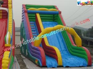 Wholesale Colorful Commercial Inflatable Water , Giant Inflatable Race Slide For Children from china suppliers