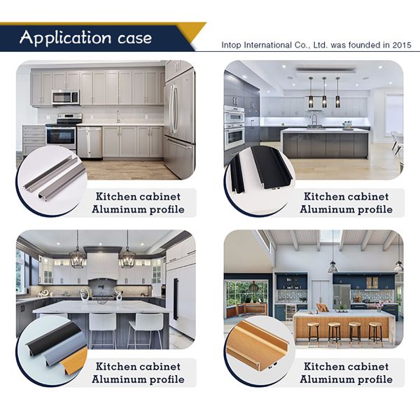 Customized Aluminium Profile Kitchen Doors Anodized Aluminum Profile For Cabinet Doors