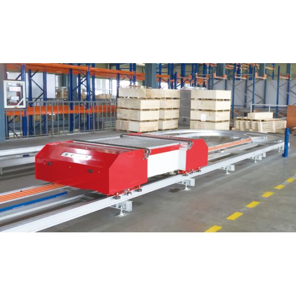 Two Way Radio Shuttle Cart And Carrier ASRS Automatic Storage And Retrieval System Pallet Runner Rack System