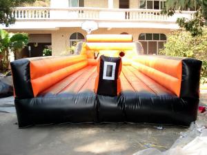 Wholesale Inflatable Amusement Park With Orange Two Lanes For Children And Adult from china suppliers