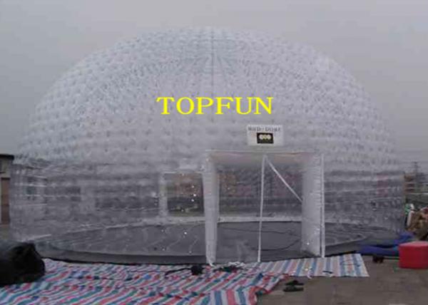 Quality 8m Diameter Inflatable Party Tent Clear Dome Tent Noncontinuous Type for sale