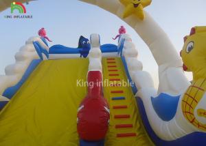 Wholesale PVC Tarpaulin Blue Inflatable Bouncers Toddler Slide Playground Theme Park from china suppliers