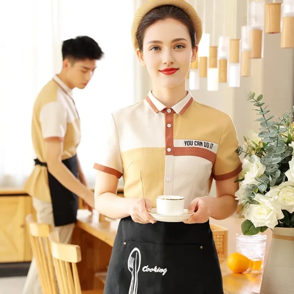 Fashionable Advanced Customization Desig High-End Elegent Design Work Uniform for Waiter