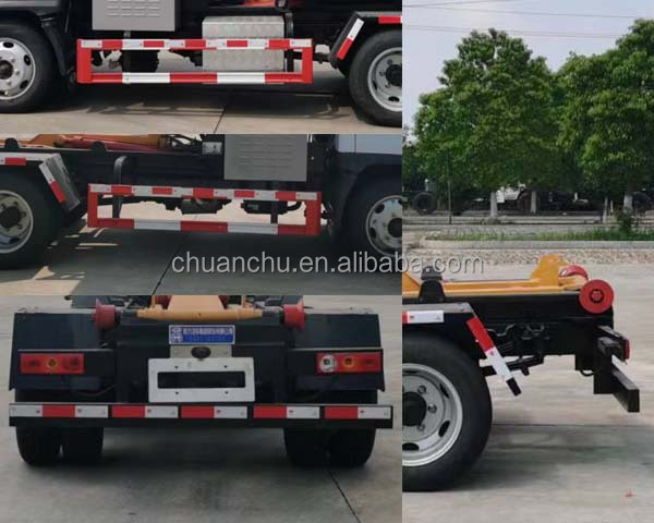 Pure Electric Unloaded Skip Loader Hook Lift Garbage Truck for Eco-Friendly Waste Management