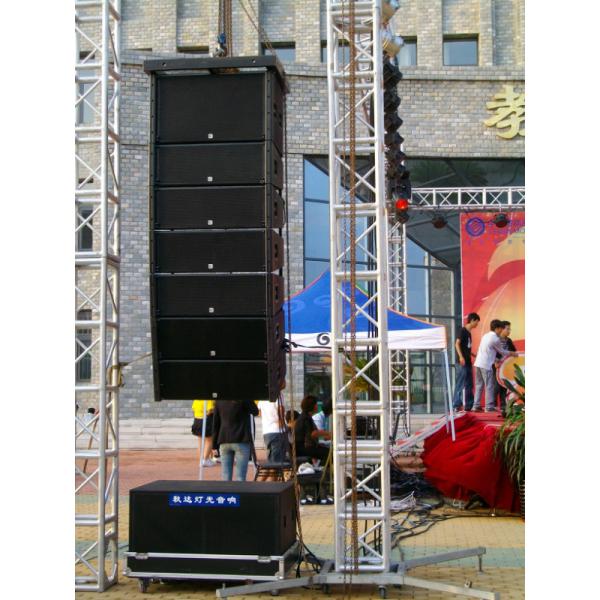 10 Inch Big Outdoor Line Array Speakers Sound And Light Truss System