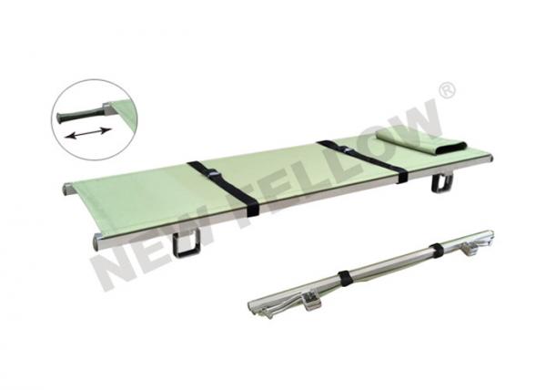 Quality Aluminum Army Emergency Folding Stretcher With Flexible Nylon Handles for sale