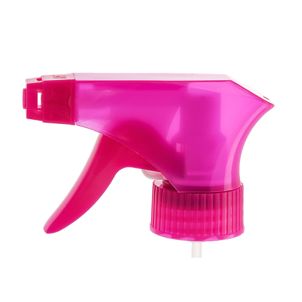 Pink All Plastic Trigger Sprayer 28 / 410 Safety Lock Solvent Resistant Sprayer