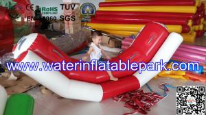 Wholesale Water Sport Toys Inflatable Water Seesaw / Kids Seesaw Pool Float in Red and White from china suppliers