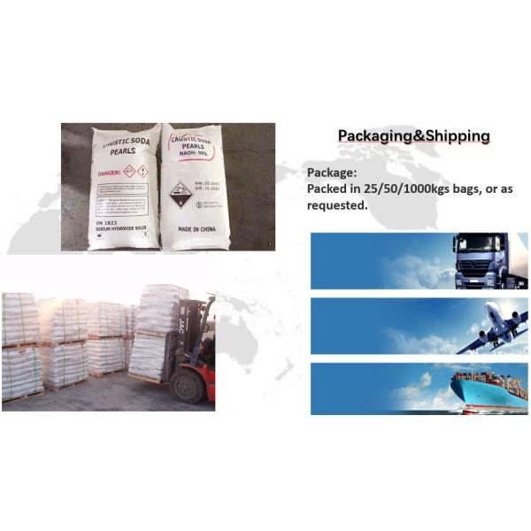 High Purity 99 % Detergent Raw Materials Caustic Soda Pearl Easy To Use