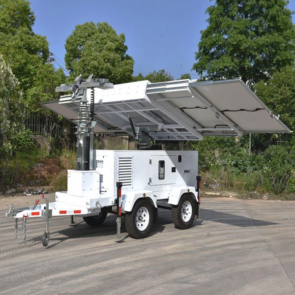 Customized LOGO Colors Emergency Light Tower Straightforward Operation Solar Lighting Towers Portable Light Tower