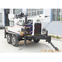 Hydraulic Rotation Water Well Drilling Equipment With 4 Wheel Trailer Mounted for sale