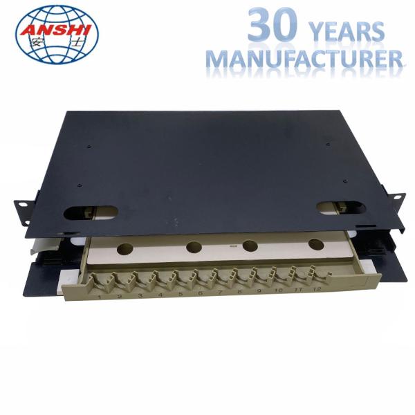 Rack Mount ODF 72 Cores Fiber Optic Patch Panel For Telecommunications