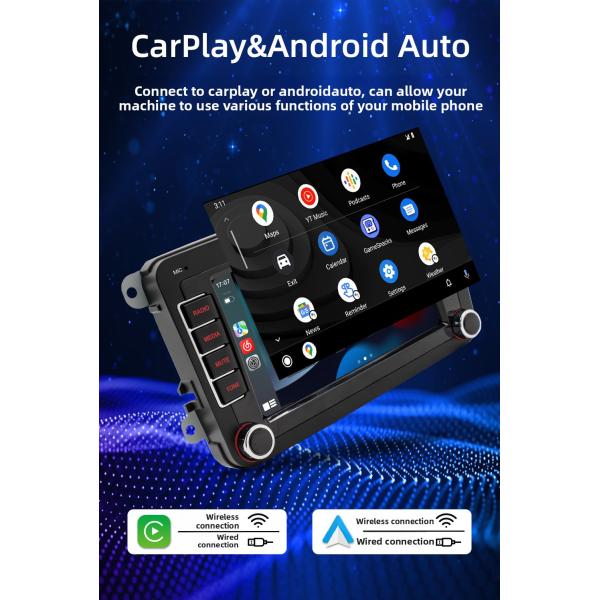 Creatall for Volkswagen 7-Inch Android Navigation GPS Carplay Dashboard Wireless Central Control All-In-One Machine 1-Year