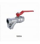 Construction Brass Ball Valve with stainless steel filter 10053 in 30Bar