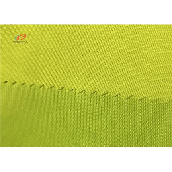 Yellow 100% Polyester Fluorescent High Visibility Fabric For Safety Vest Jacket