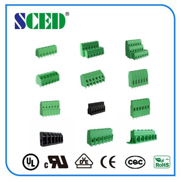 5.08mm Screw Clamp Connector electrical power distribution terminal blocks UL Certificated