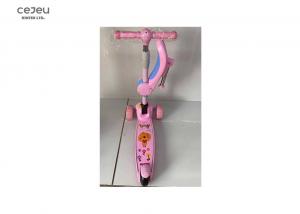China 5 Year Olds Pink 2 In 1 Kick Scooter  67*55*48CM With Adjustable Seat on sale