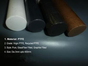 Wholesale Bronze Fiber PTFE Rod Glass Carbon Graphite / Beads Filled from china suppliers