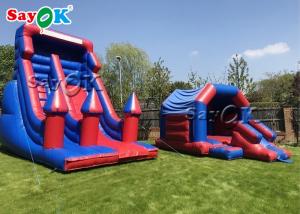 Wholesale Inflatable Bouncy Slides Custom Kids Inflatable Bounce House Blue And Purple Inflatable Jumping Bouncer from china suppliers