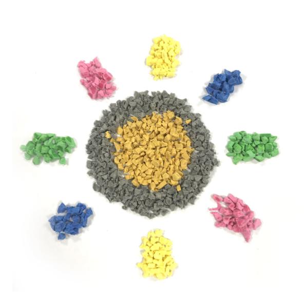 Eco - Friendly 8mm Thickness Colorful Rubber Safety Tiles