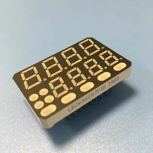 Two Lines Custom LED Display 8 Digits 7 Segment Temperature Controller Applied