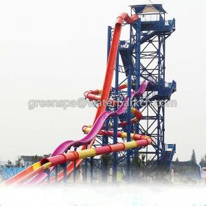 Wholesale Indoor Single Water Park Equipment / Water Games With Big Water Slides Safety from china suppliers