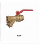 Construction Brass Ball Valve with stainless steel filter 10053 in 30Bar