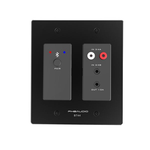 RCA Or TRS Analog Bluetooth Dante Wall Plate Transimission Panel 4CH