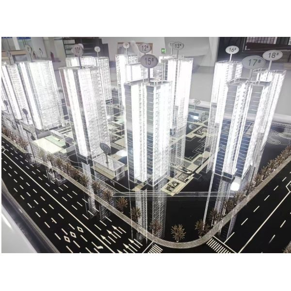 1:150 High Rise Building Scale Model Cityscape Models Architectural