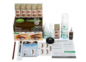 Wholesale 6 Colors Cosmetic Tattoo Pigments / Natural Tint With Tattoo Effect Henna Eyebrow Kit from china suppliers