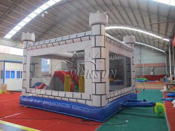 Large Inflatable Bounce House / Inflatable Jumping Castle With Slide UL Certification