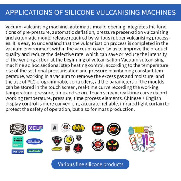 50T Automatic Vacuum Vulcanizing Machine Heat Press Machine for Making Label Patch