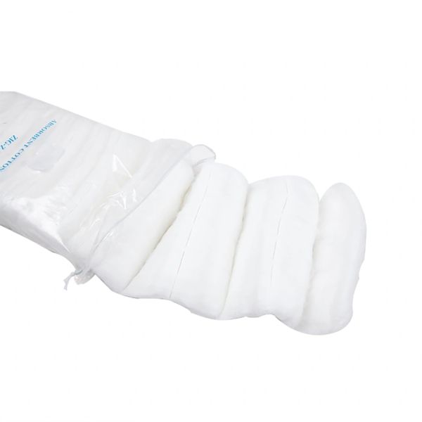 Disposable 200g Degreased Bleached Zig Zag Cotton
