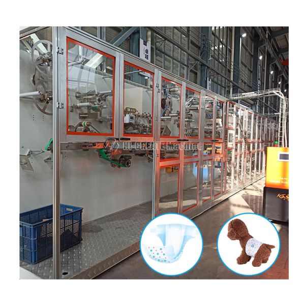 Full Automatic Production Dog Diaper Making Machine 300-400 Pcs/Min