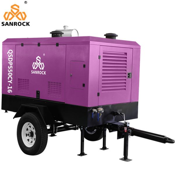 Mining High Pressure Diesel Screw Air Compressor Machine