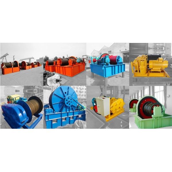Fast Speed Electric Wire Rope Winch Capstan Hoists With Motorized Trolley