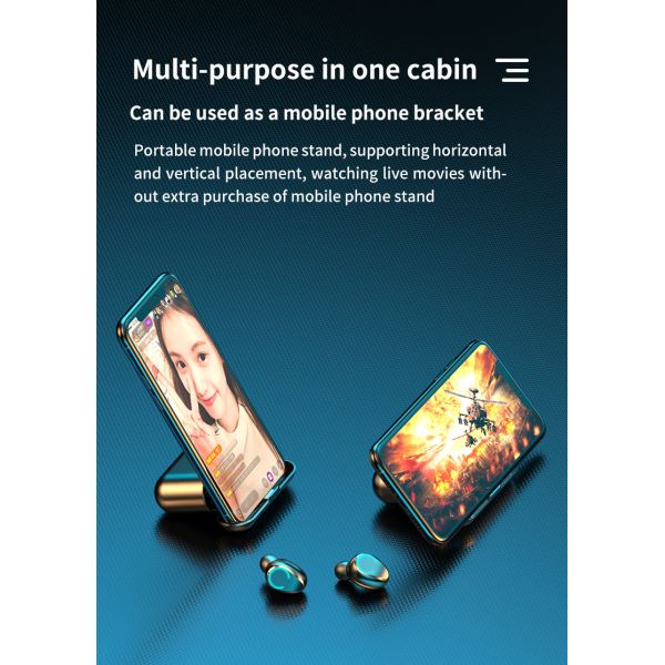 Magnetic Induction 5.1 Bluetooth Earphone For Android Binaural HD Call