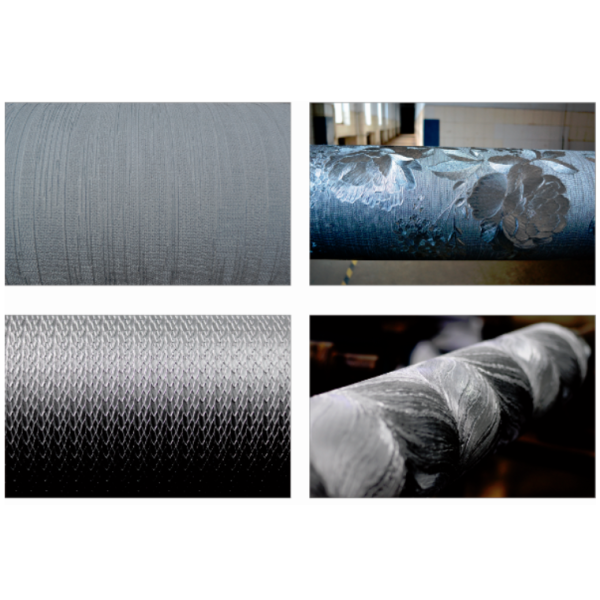 Plastic Matte Steel Embossing Rollers / Roller Multi Layer Screw