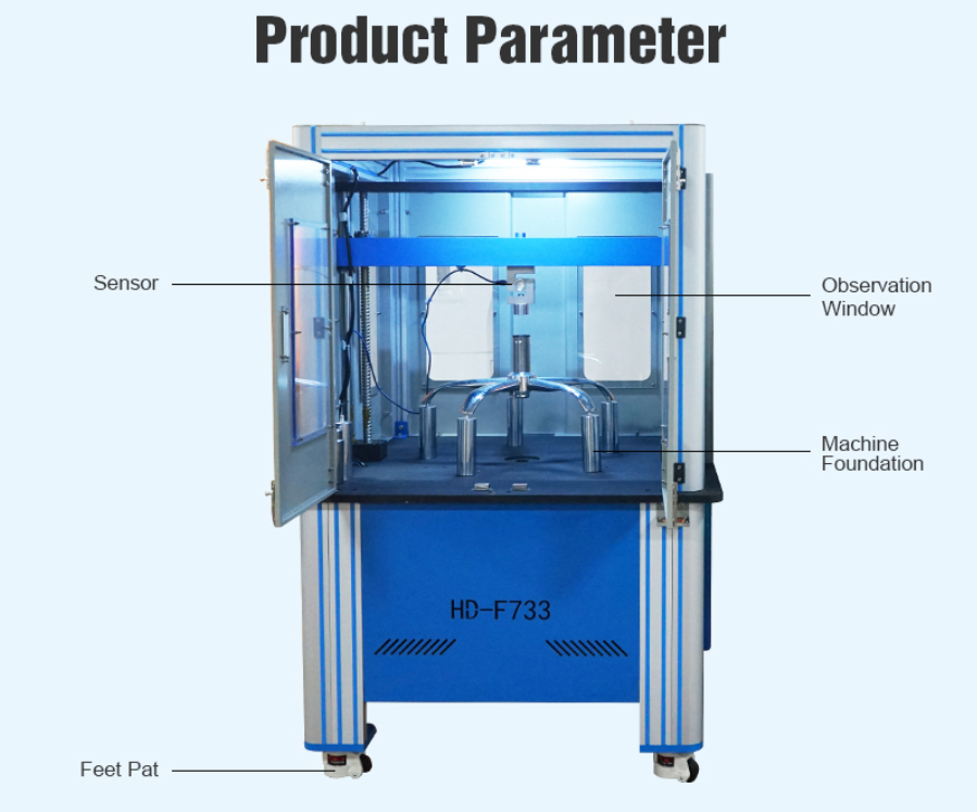 3000N Chair Base Vertical Force Testing Machine For Vertical Pressure Test